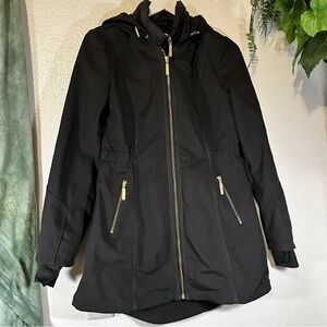 Betsey Johnson Women’s Black Water Resistant Hooded Jacket
